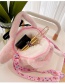 Fashion Pink Melody Plush Crossbody Bag