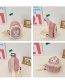 Fashion Small Flower Pink Cotton And Linen Rabbit Children's Messenger Bag