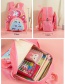 Fashion Pink Nylon Cartoon Unicorn Print Backpack