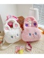 Fashion Pink Cartoon Plush Bunny Messenger Bag