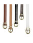 Fashion Brown Faux Leather Alloy Buckle Wide Side Belt