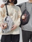 Fashion Black Without Pendant Large Capacity Shoulder Bag With Nylon Printing