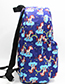 Fashion Multiple Unicorns On Blue Background Unicorn Print Backpack