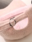 Fashion [pink] Big M Chain Cap M-shaped Chain Diamond Plush Baseball Cap
