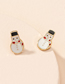 Fashion Snowman Christmas Snowman Stud Earrings