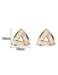 Fashion Gold Geometric Triangle Earrings
