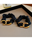 Fashion Black Letter Fold Hair Tie