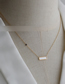 Fashion Gold Color Titanium Steel Shell Long Geometric Necklace