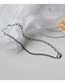 Fashion Silver Color Titanium Steel Half-fit Carabiner Chain Necklace