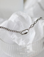Fashion Silver Color Titanium Steel Half-fit Carabiner Chain Necklace
