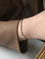 Fashion Gold Color Titanium Steel Gold-plated Diamond Geometric Bracelet