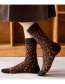 Fashion Khaki Wool Print Thick Socks