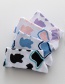 Fashion Purple Cow Pattern Cotton Socks