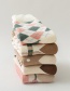 Fashion Milky White Stripes Cotton Geometric Print Cotton Socks