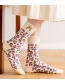 Fashion Leopard Cotton Geometric Print Cotton Socks