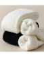 Fashion Medium Tube White Coral Fleece Plus Fleece Calf Socks