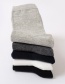 Fashion Dark Gray Pure Cotton Geometric Socks