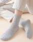 Fashion Dark Gray Cotton Knitted Tube Socks