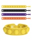 Fashion Zha Dyeing (random One) 14th Generation Double Buckle Straight Bracelet Silicone Pressure Relief Bracelet