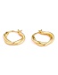 Fashion Gold Metal Twist Earrings