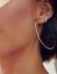 Fashion 60mm (silver) Metal Geometric Earrings