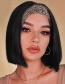 Fashion Black Ice Silk Hair Band Wig Headgear