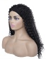 Fashion Photo Color Fluffy Long Curly Hair Ice Silk Turban Wig Set