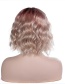 Fashion Photo Color Short Curly Hair Gradient Wig Headgear