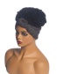 Fashion Black African Small Curly Hair With Wig Headgear