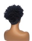 Fashion Black African Small Curly Wig Headgear