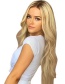 Fashion Yellow Big Wave Curly Hair Synthetic Headgear