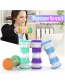 Fashion Decompression Massage Wheel-blue And White Silicone Squeeze Toy Fascia Ball Stick