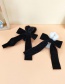 Fashion Black Plush Streamer Bow Catch Clip
