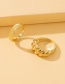 Fashion Gold Color Alloy Thread Love Ring Set