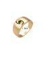 Fashion Gold Color Alloy Drip Oil Dinosaur Ring