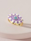 Fashion 2# Copper Dripping Eye Ring