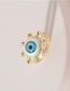 Fashion Gold Color Copper Plated Real Gold Eye Ring