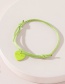 Fashion Green+pink Alloy Cord Love Letter Bracelet Set