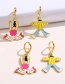 Fashion Red Alloy Dripping Girl Earrings