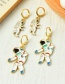 Fashion Color Alloy Dripping Astronaut Ear Ring