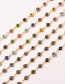 Fashion Black Copper Dripping Eye Chain Accessories (100cm)