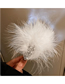 Fashion Duckbill Clip White Pearl Feather Hairpin