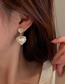 Fashion Heart-shaped Alloy Diamond Pearl Love Stud Earrings