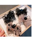 Fashion Y315s-net Yarn Coffee Powder Organza Diamond Knot Bow Grab Clip