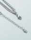 Fashion Silver Color Titanium Steel Love Brand Multi-layer Necklace