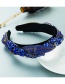 Fashion White Fabric Diamond-studded Claw Chain Headband