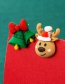 Fashion Old Man + Tree Resin Cartoon Christmas Asymmetrical Stud Earrings