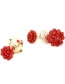 Fashion Color Mixing Beaded Braided Asymmetric Earrings