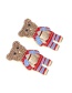Fashion Color Mixing Dripping Oil Colored Diamond Cartoon Bear Earrings