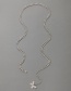 Fashion Silver Metal Butterfly Single Layer Waist Chain